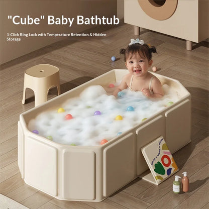 Large Baby Bathtub 0-5 Year Old Children Foldable