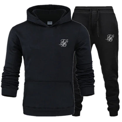 Men's sports suit hooded sweatshirt suitable for gym  casual  summer   fashionable street sportswear