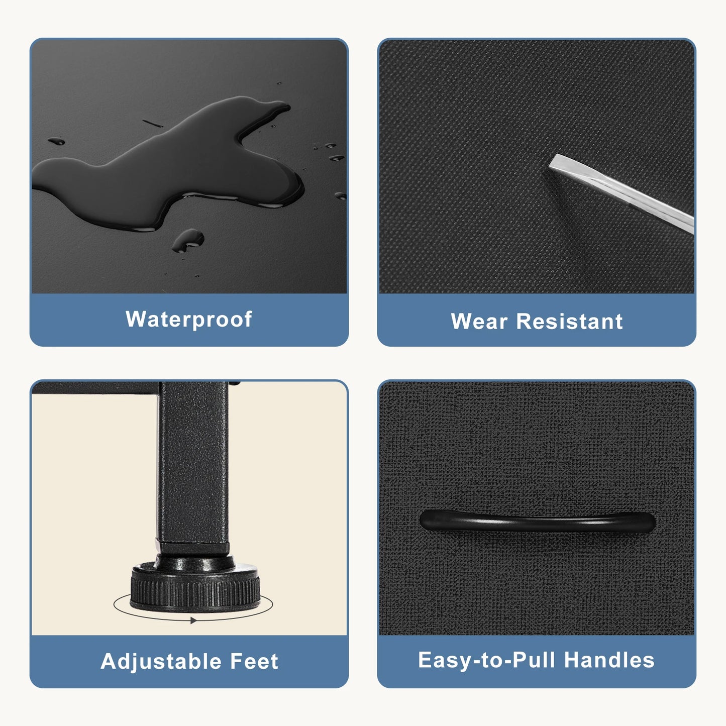 JHK Desser For Bedroom With 7 Fabric Drawers Organizer Storage Closet