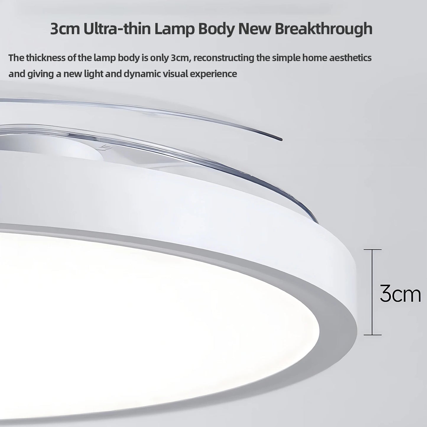 Silent Electric Fan with LED Lamp Smart Remote