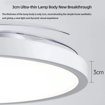 Silent Electric Fan with LED Lamp Smart Remote