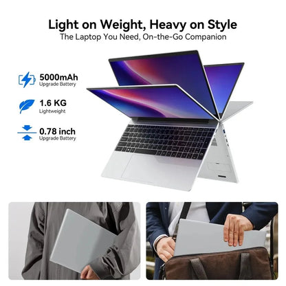 Durable Trendy Original 15.6" Laptop 120Hz Ultra-clear FHD IPS Screen Intel N95 5000mAh 32GB/2TB SSD Backlit Keyboard
