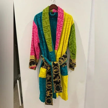 Luxury Plush Unisex Bathrobe with Sash Pockets