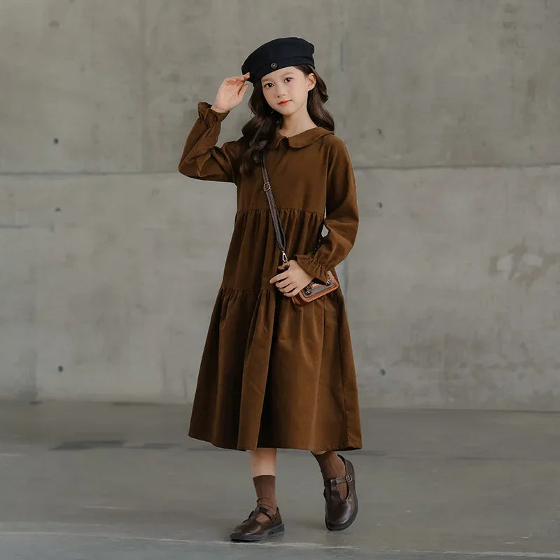 New Corduroy Dress Teen Girl Autumn Winter