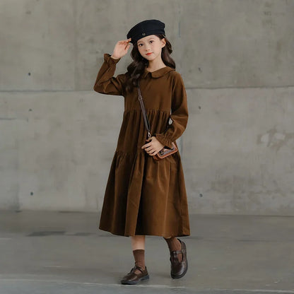 New Corduroy Dress Teen Girl Autumn Winter