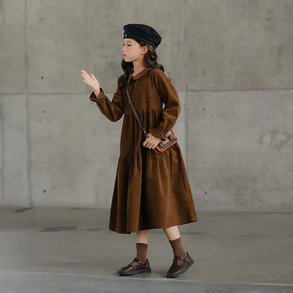 New Corduroy Dress Teen Girl Autumn Winter