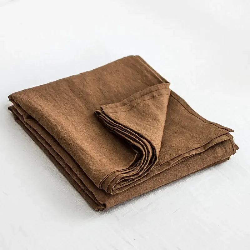 100% French Pure Linen Sheet(1 Piece), Breathable, Soft and Durable Pure Linen Sheet, Anti-Tear Linen Bed Sheets for All Seasons