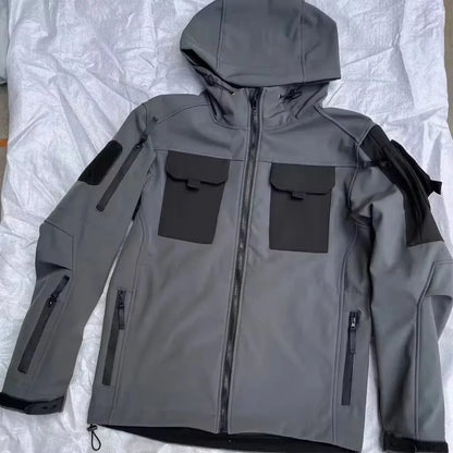 Tactical Jackets Men Outdoor Waterproof Hood Windbreaker Work