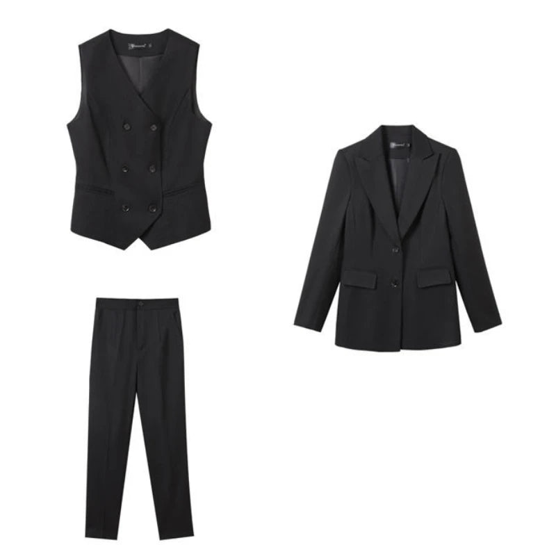 Women's 2 Pant Set Luxury Outfits Aesthetic Business