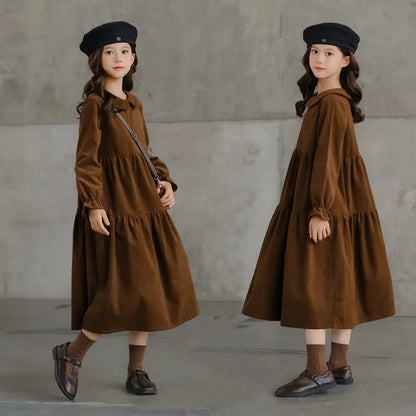 New Corduroy Dress Teen Girl Autumn Winter