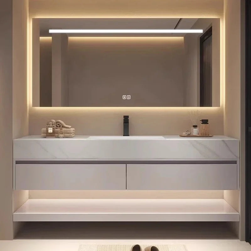 Bathroom Storage Cabinet Single Set Bathroom Vanity Sink Set Modern