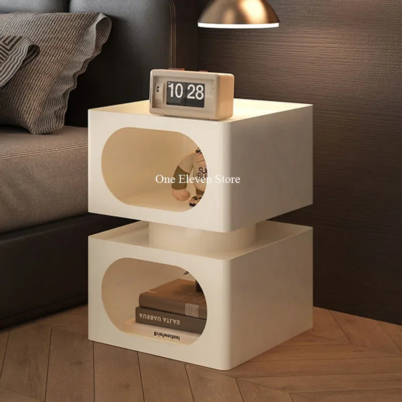 Bedroom Nightstands Side Bed Nordic Modern Corner Low Table Narrow Bedside Table Drawer Mesa De Noche Dormitorio Furniture