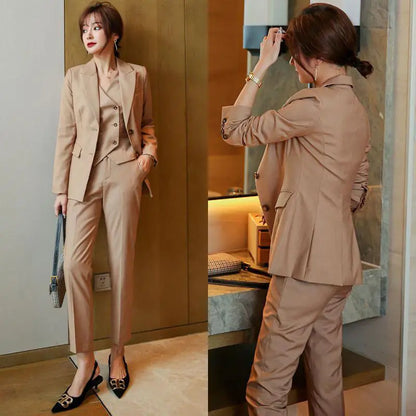 Women's 2 Pant Set Luxury Outfits Aesthetic Business