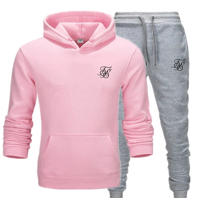 Men's sports suit hooded sweatshirt suitable for gym  casual  summer   fashionable street sportswear