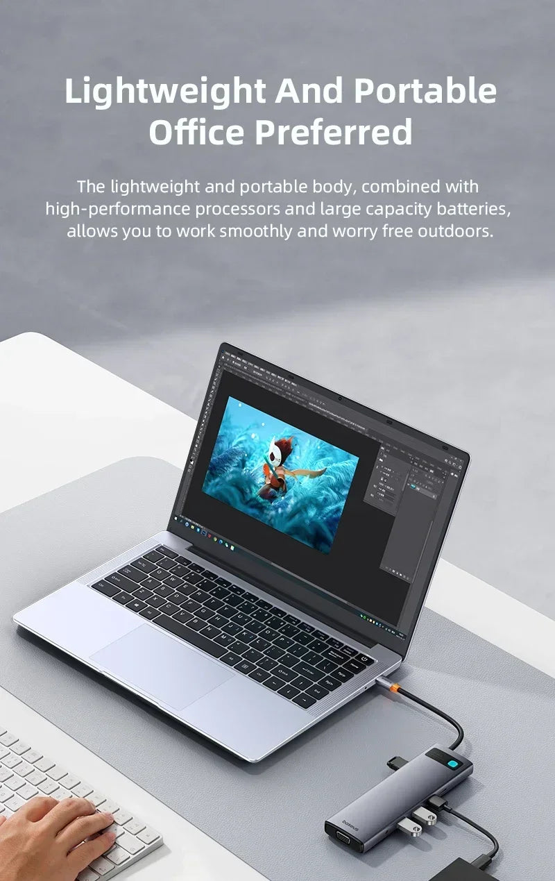 Portable Office Laptop Computer 14.1" 12GB RAM Windows 11
