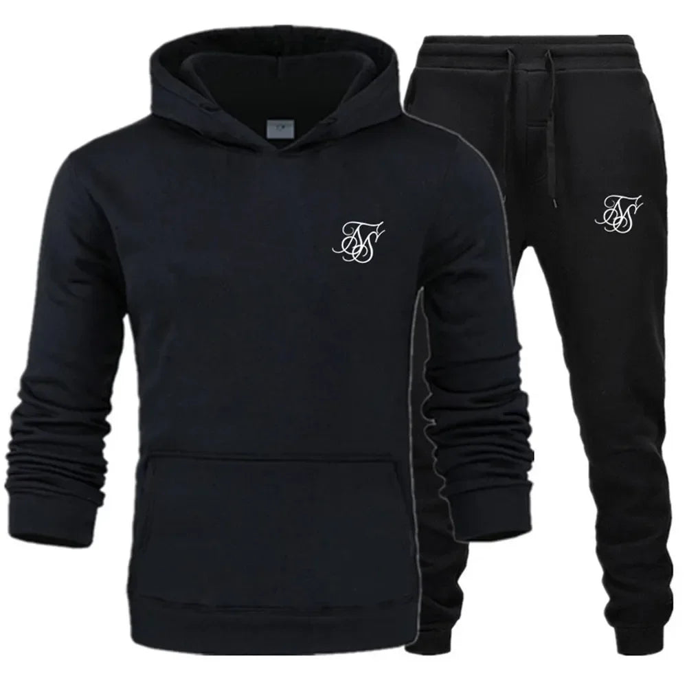 Men's sports suit hooded sweatshirt suitable for gym  casual  summer   fashionable street sportswear