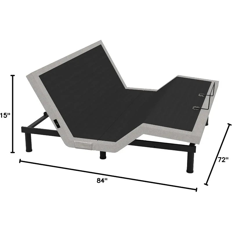 California King Adjustable Bed Base - Dual Massage