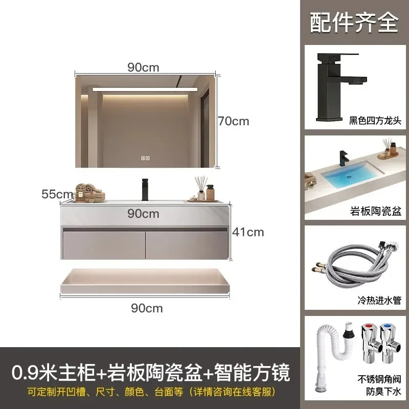 Bathroom Storage Cabinet Single Set Bathroom Vanity Sink Set Modern