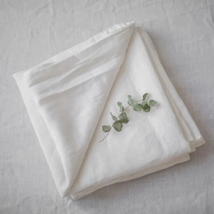 100% Pure Linen Bed Sheet Ultimate Comfort Elegance Flat Sheet Natural Eco-Friendly Breathable Durable Queen California King