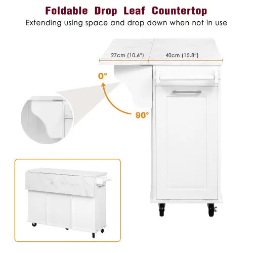 Rolling Kitchen Island On Wheels With Storage