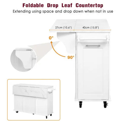 Rolling Kitchen Island On Wheels With Storage