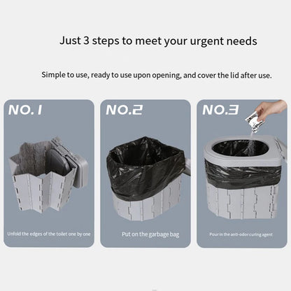 Outdoor Folding Toilet Portable Car Toilet Travel