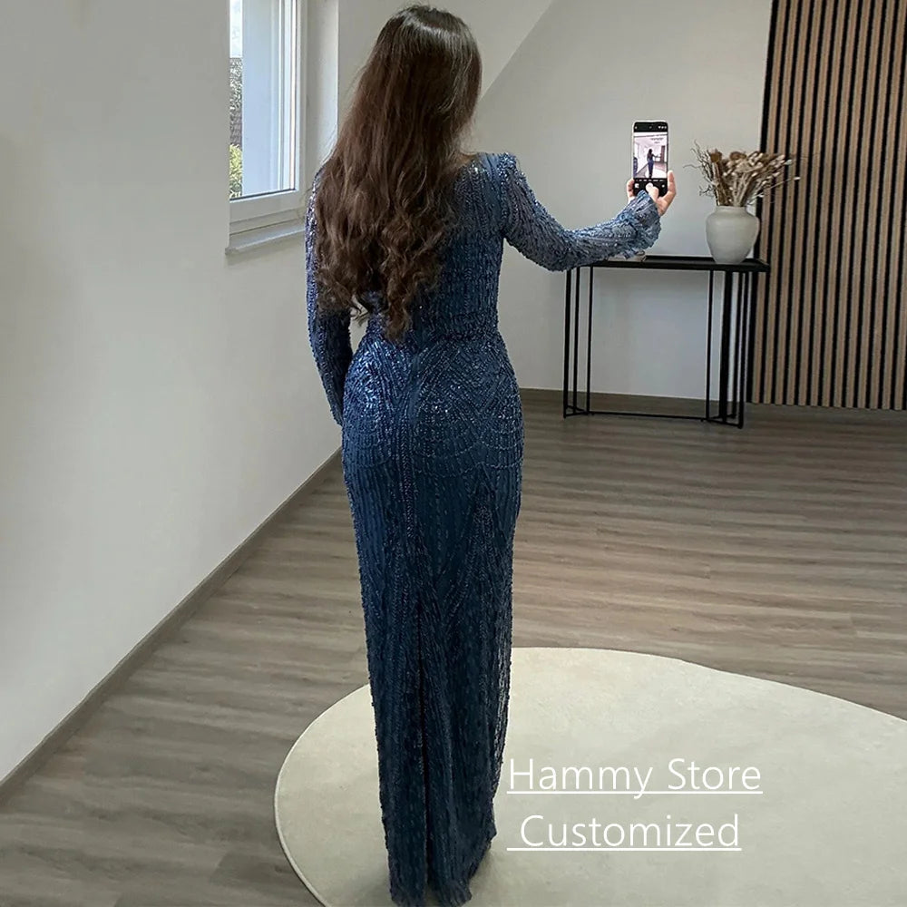 Prom Dress with Detachable Train Customized Scoop