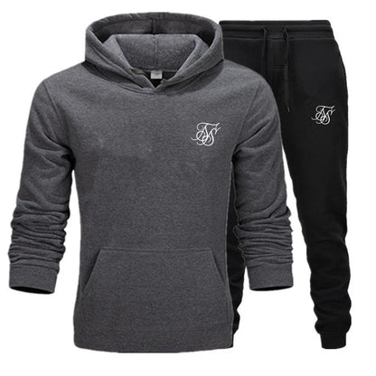 Men's sports suit hooded sweatshirt suitable for gym  casual  summer   fashionable street sportswear