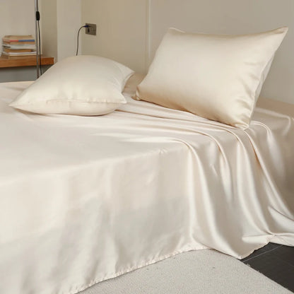 100% Silk Bed Sheet Set Luxury Mulberry