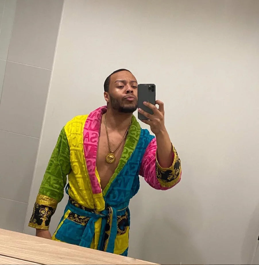 Luxury Plush Unisex Bathrobe with Sash Pockets