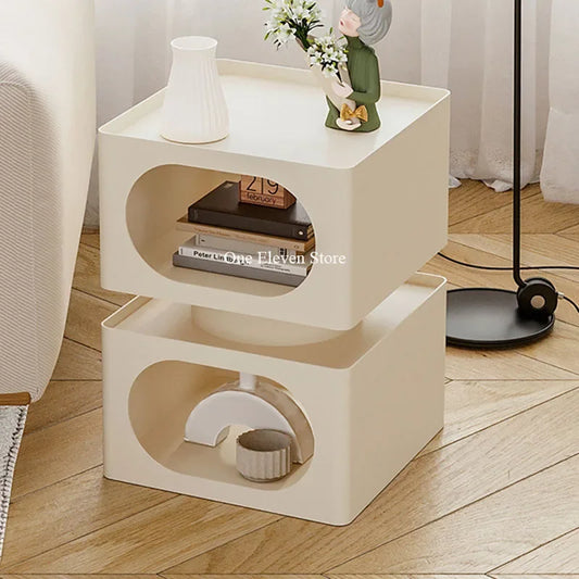 Bedroom Nightstands Side Bed Nordic Modern Corner Low Table Narrow Bedside Table Drawer Mesa De Noche Dormitorio Furniture