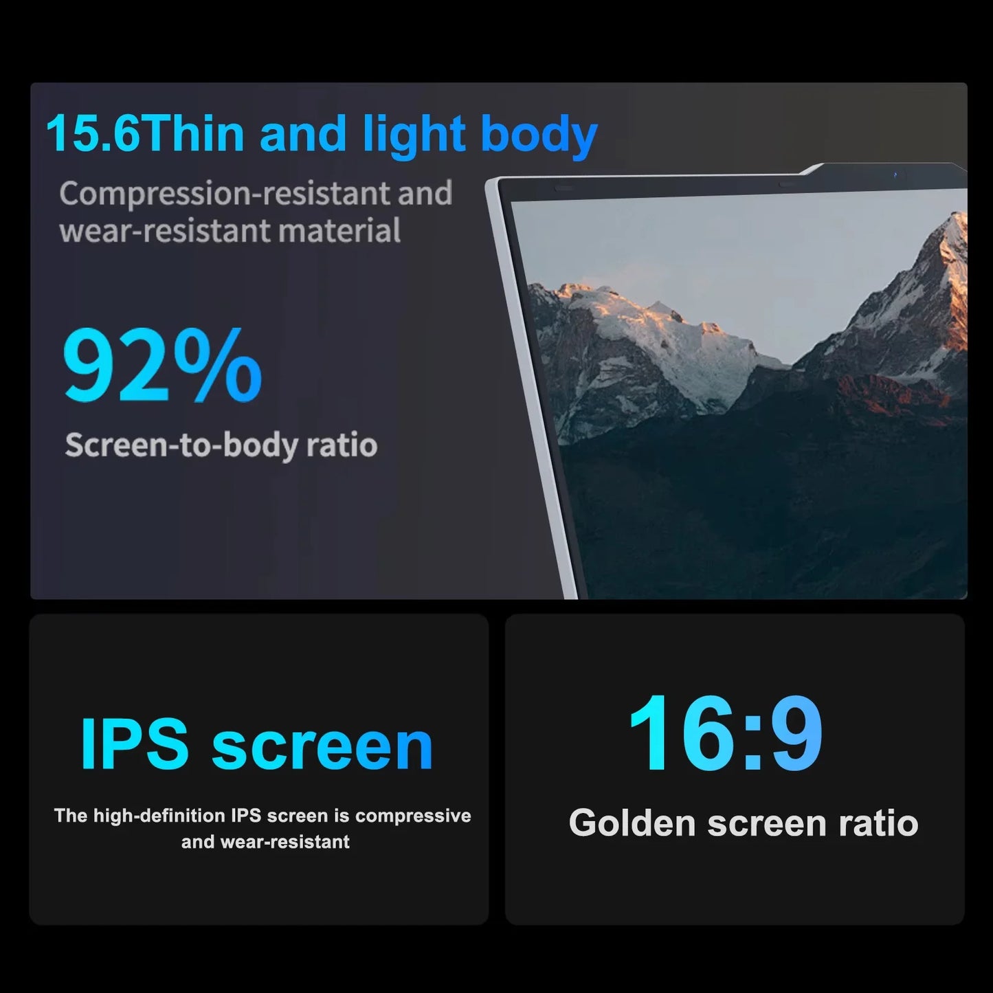 15.6" Ultra Slim Intel Core i7 6500U Laptop