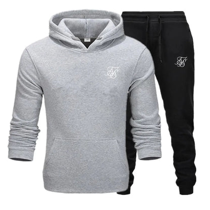 Men's sports suit hooded sweatshirt suitable for gym  casual  summer   fashionable street sportswear