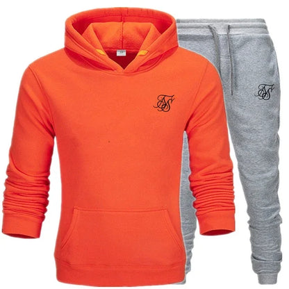 Men's sports suit hooded sweatshirt suitable for gym  casual  summer   fashionable street sportswear