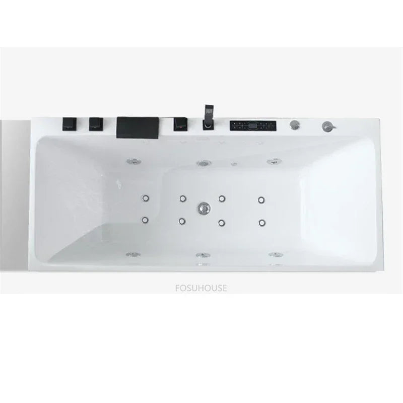 Adults Acrylic Bathtub Bathtub Rectangle Comfortable Massage