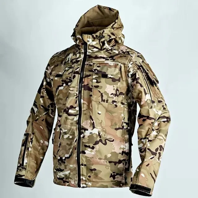 Tactical Jackets Men Outdoor Waterproof Hood Windbreaker Work