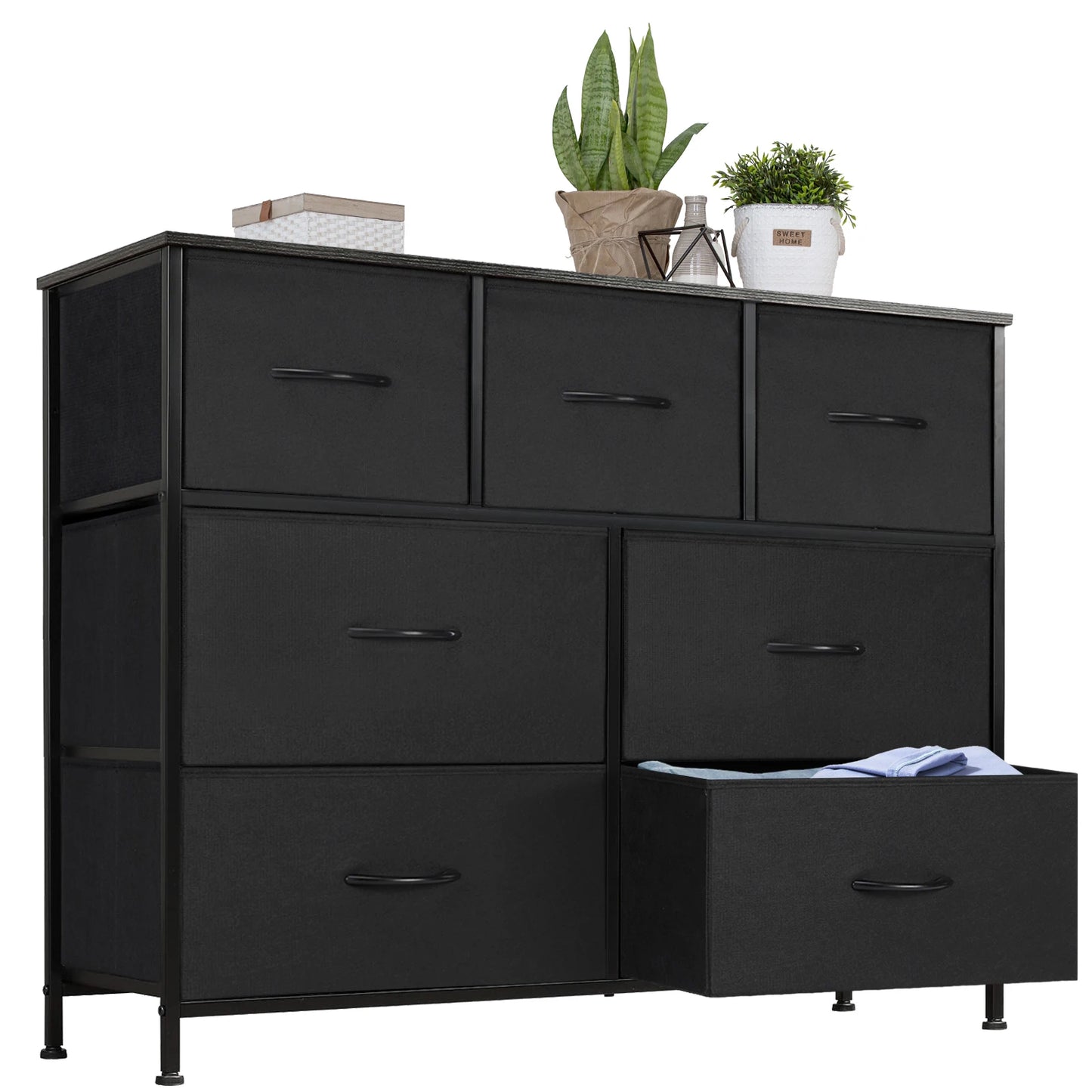 JHK Desser For Bedroom With 7 Fabric Drawers Organizer Storage Closet