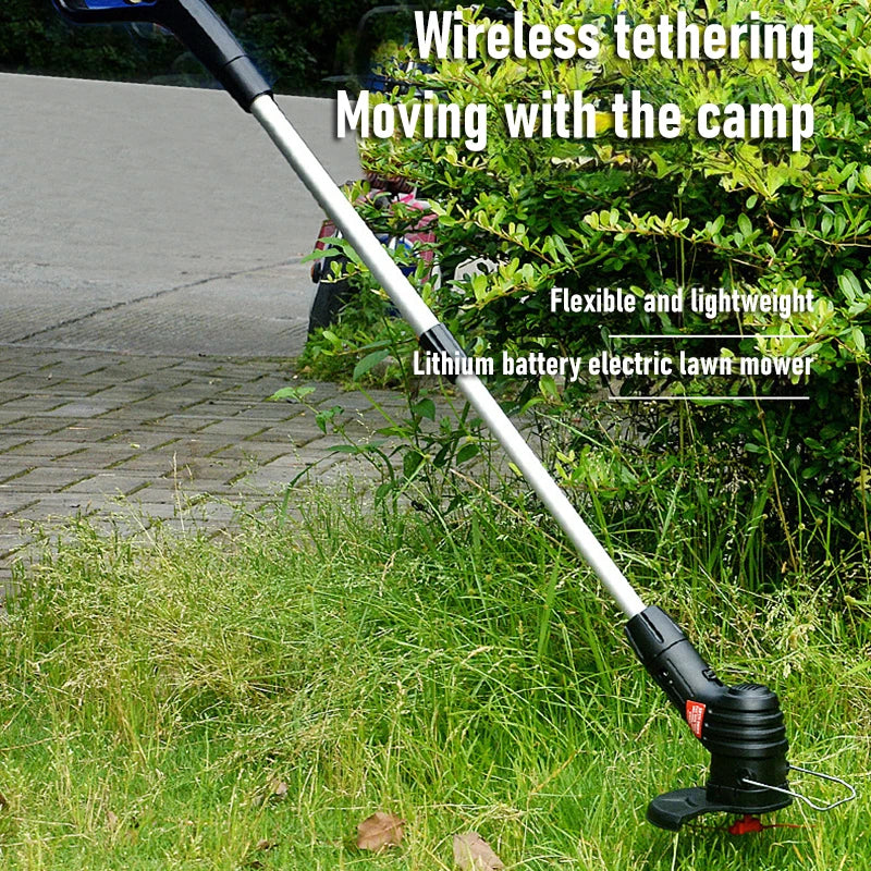 Garden Home Use Portable Retractable pole Electric Lawn Mower