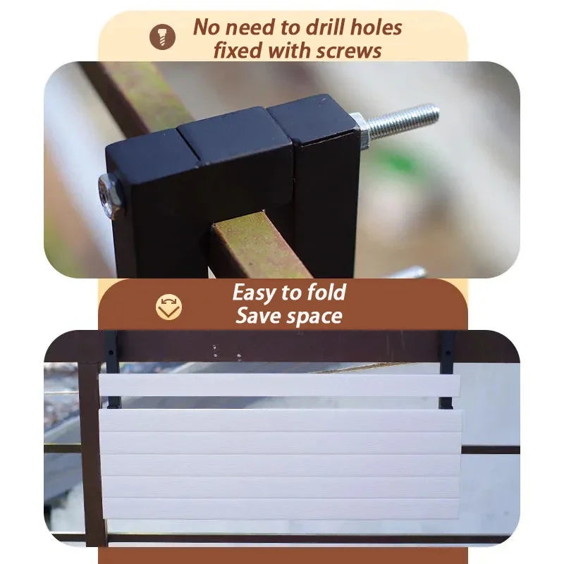 Portable Folding Desk Balcony Tables Multifunctional Hanging Railing