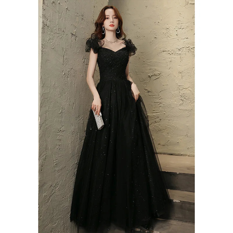 2026 New Evening Dress Dress, Women's Black,