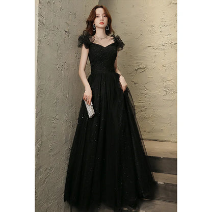 2026 New Evening Dress Dress, Women's Black,