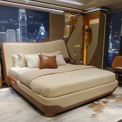 Fashionable King Size Bed Luxury Item Frame