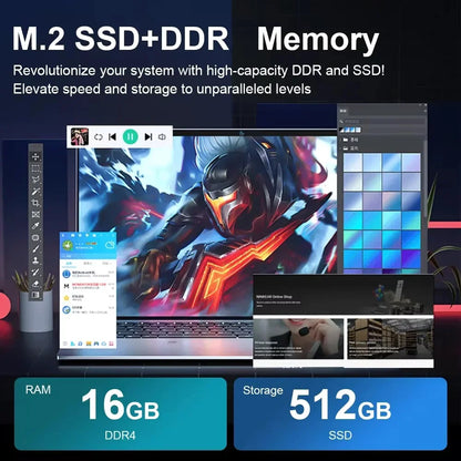 Windows 11 Pro 15.6" Laptop Computer Intel