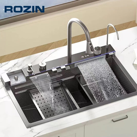 304 Stainless Steel Kitchen Sink with Digital