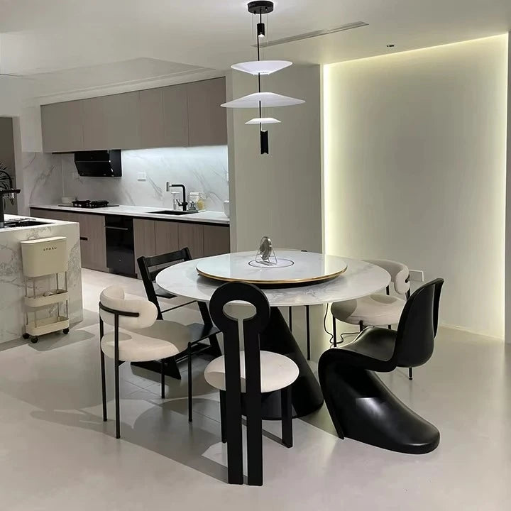 Modern Luxurious Italian Stainless Steel Metal Marble