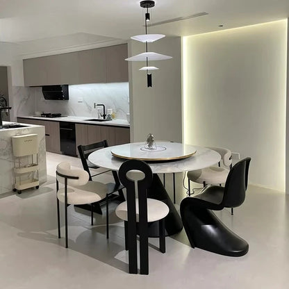 Modern Luxurious Italian Stainless Steel Metal Marble