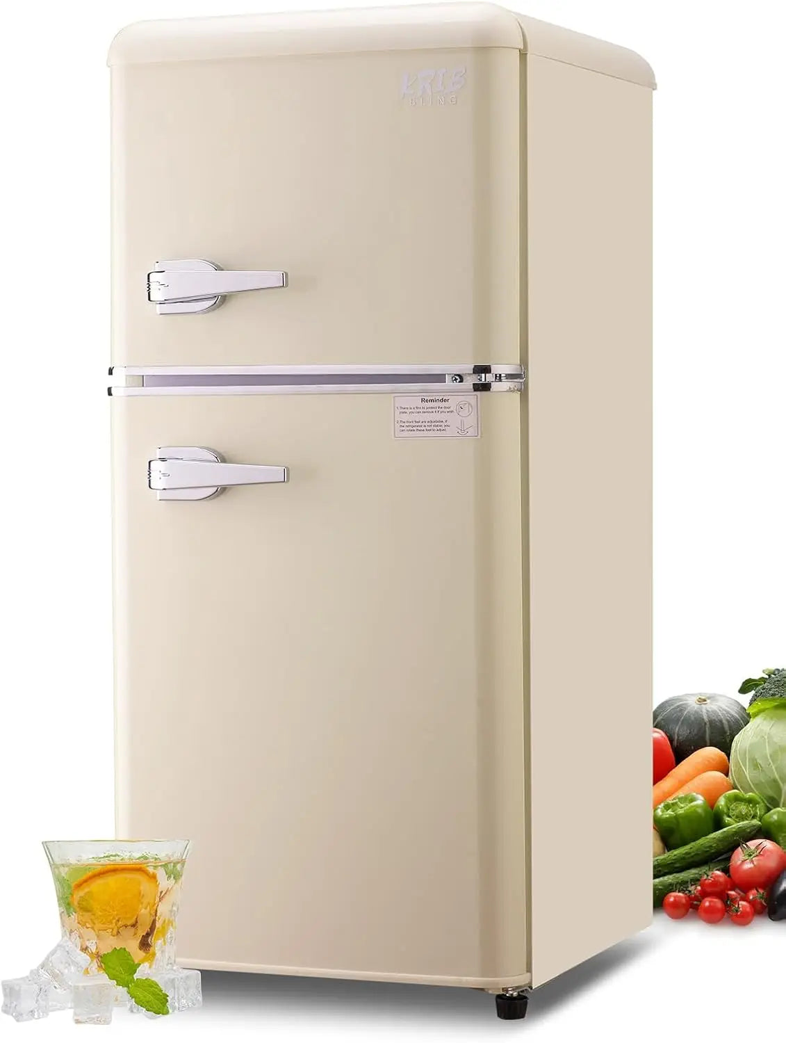 KRIB BLING 3.2 Cu.ft Compact Refrigerator, Mini