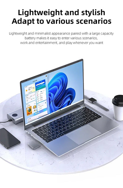 Portable Office Laptop Computer 14.1" 12GB RAM Windows 11