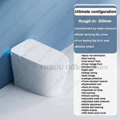 Luxury Smart Toilet Built In Water Tank