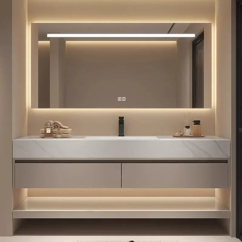Bathroom Storage Cabinet Single Set Bathroom Vanity Sink Set Modern